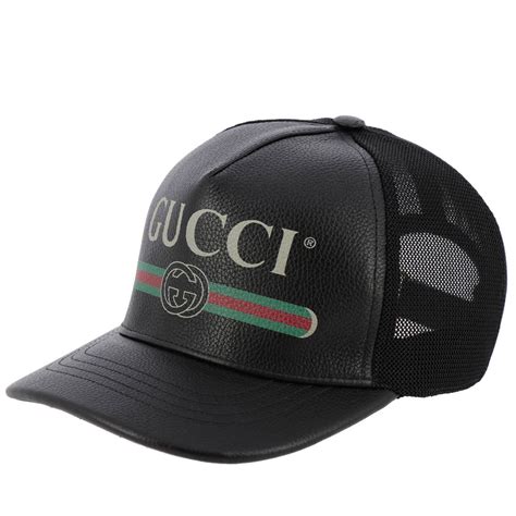 cappello nero gucci|cappelli di gucci da uomo.